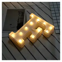 IRM - Letra Led F para fiestas cumpleaños decoracion a pilas