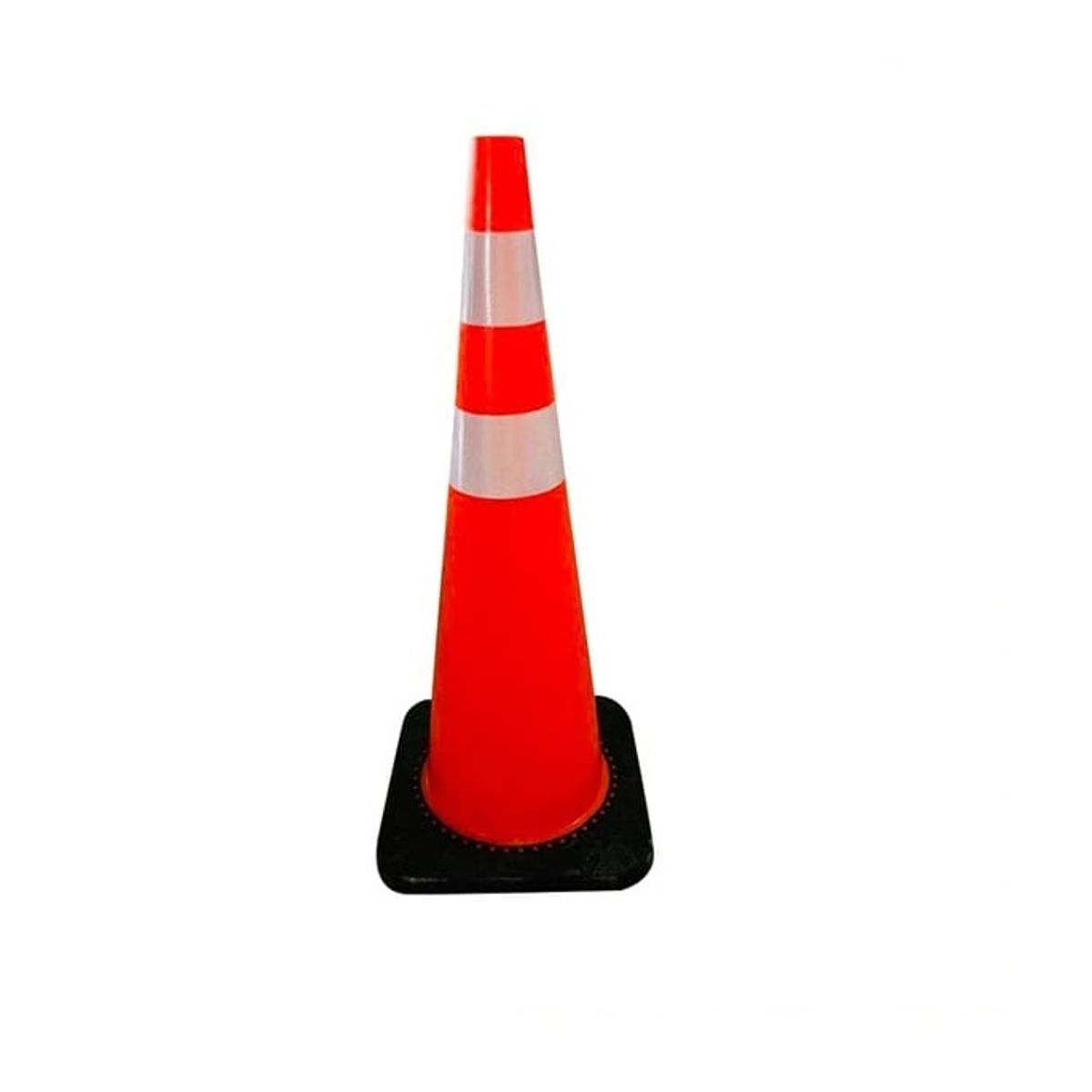 VORTEX - Cono de Señalización 90 cm Naranjo con Base Negra