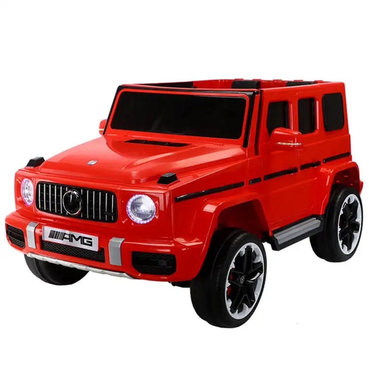 JUGUETON - Mercedes Benz Grande Rojo Auto Eléctrico Infantil Tracción