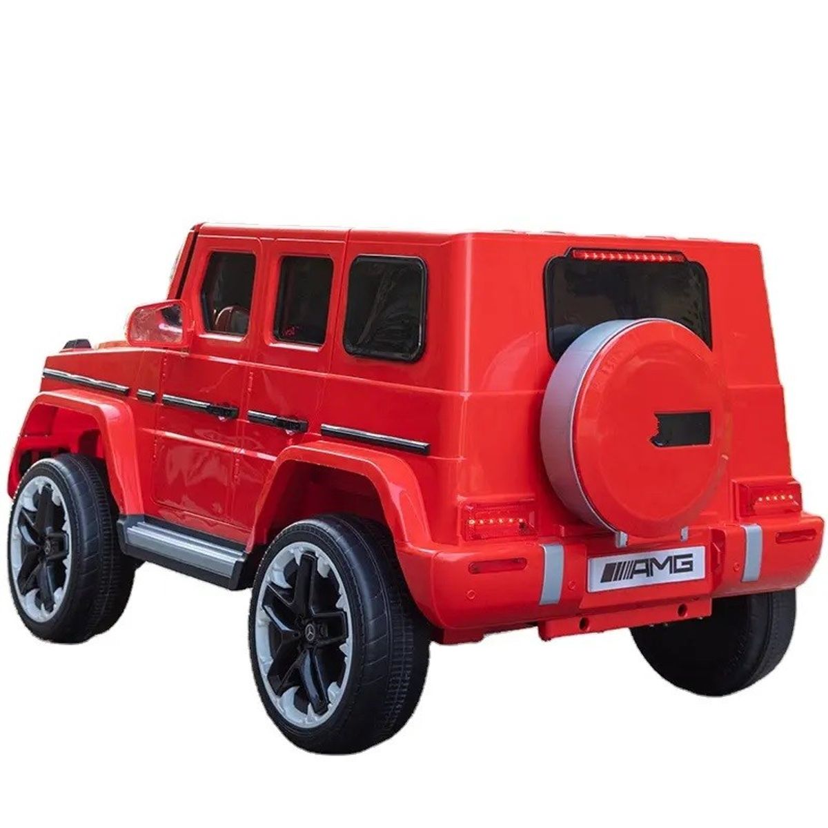 JUGUETON - Mercedes Benz Grande Rojo Auto Eléctrico Infantil Tracción