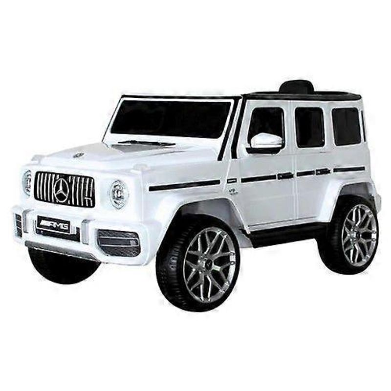 JUGUETON - Mercedes Benz Grande Blanco Auto Eléctrico Infantil Tracción