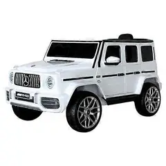 JUGUETON - Mercedes Benz Grande Blanco Auto Eléctrico Infantil Tracción