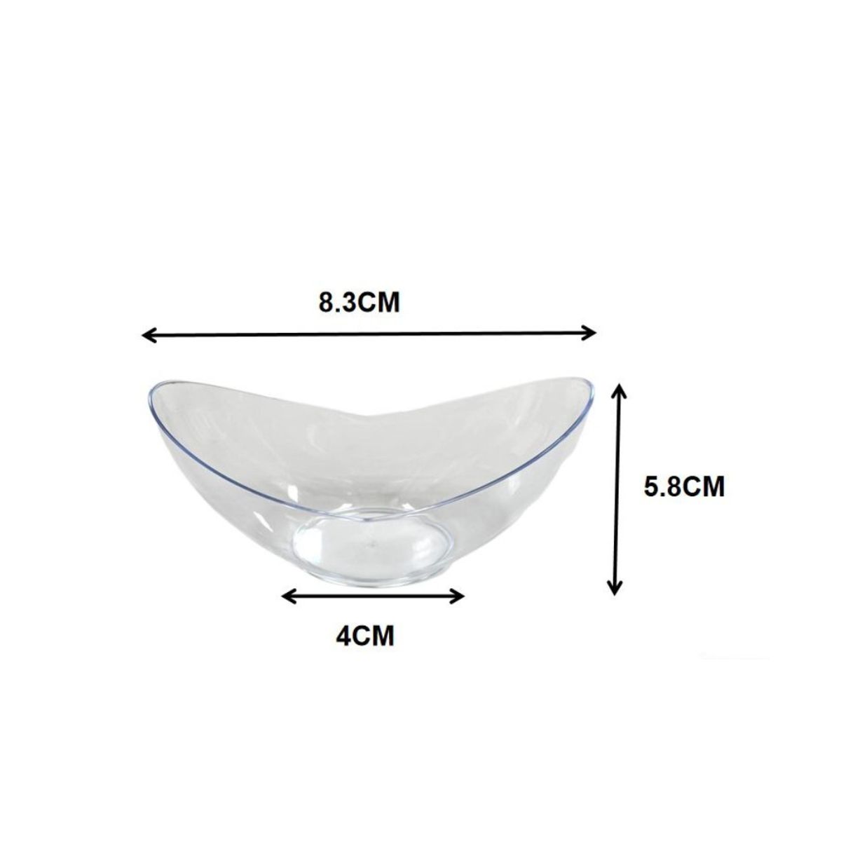 GENERICO - VASOS ACRILICOS 8 CM X 5 CM X 4 CM