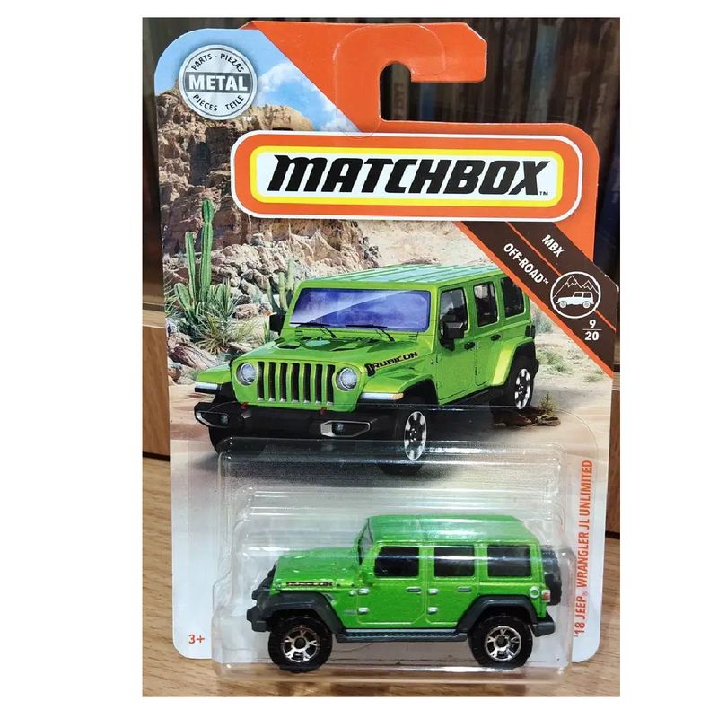 BAUL MAGICO - Auto A Escala Matchbox Jeep Wrangler Jl Unlimited B1