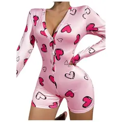 GARSIL - Pijama Tipo Enterito Manga Larga Para Mujer Con Diseño