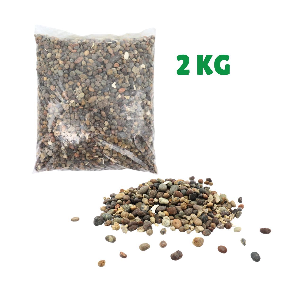 GENERICO - Gravilla Para Acuarios 2kg Piedras Decorativas