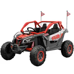 JUGUETON - Rally Todo Terreno Naranjo 4x4 Auto Batería Control Remoto