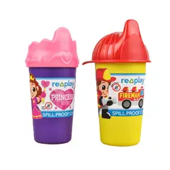 REPLAY RECYCLED - Set 2 Vasos Anti-derrame Ecológico - Princesa/Bombero