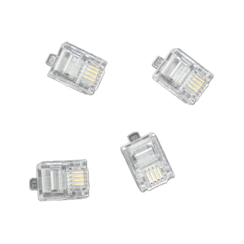 MACROTEL - Pack De 4 Conectores Rj11 Macrotel - Telefonía Fija