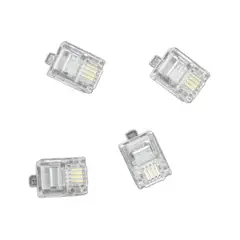 MACROTEL - Pack De 4 Conectores Rj11 - Telefonía Fija