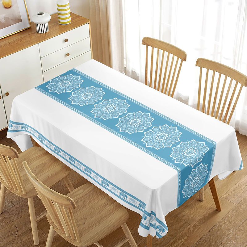 GENERICO - MANTEL RECTANGULAR ESTAMPADO ANTIMANCHA