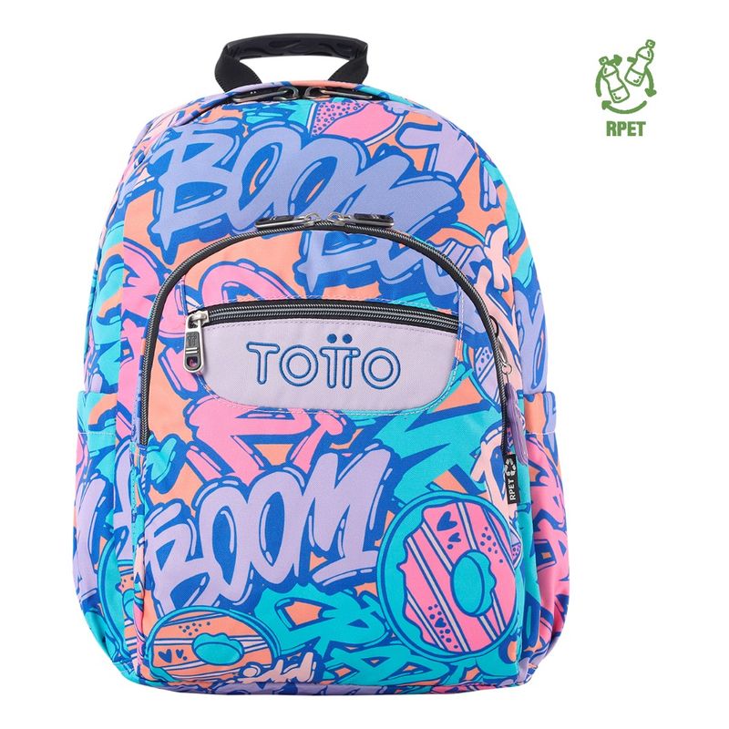 TOTTO - Mochila Urbana Notebook Escolar Totto Classic Acuarela