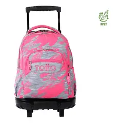 TOTTO - Mochila Urbana Notebook Escolar Ruedas Classic Niña