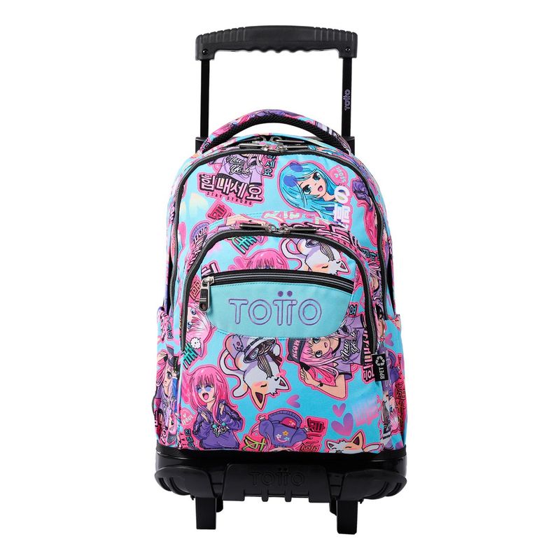 TOTTO - Mochila Urbana Notebook Escolar Ruedas Totto Classic Niña