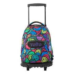 TOTTO - Mochila Urbana Notebook Escolar Ruedas Classic Niña