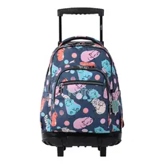 TOTTO - Mochila Urbana Notebook Escolar Ruedas Classic Niña