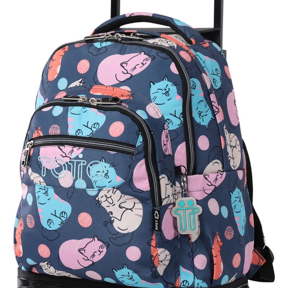 TOTTO - Mochila Urbana Notebook Escolar Ruedas Totto Classic Niña