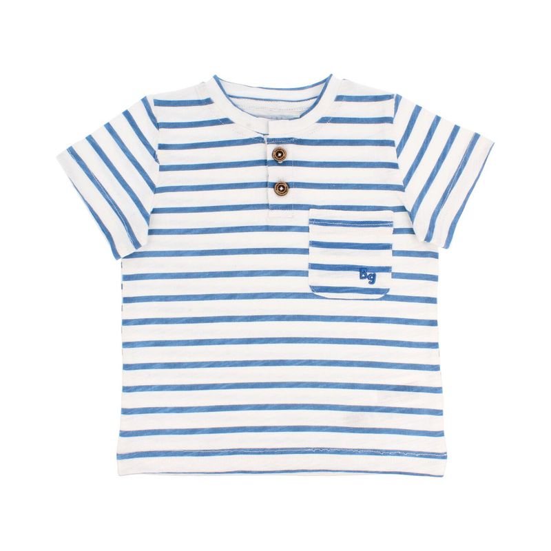 BUBBLE GUMMERS - Polera Manga Corta Niño Bubblegummers Morera Azúl