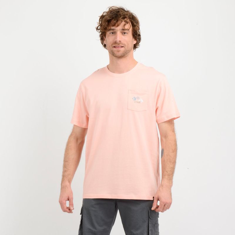 O'NEILL - POLERA MANGA CORTA OG FLOWER  NARANJO