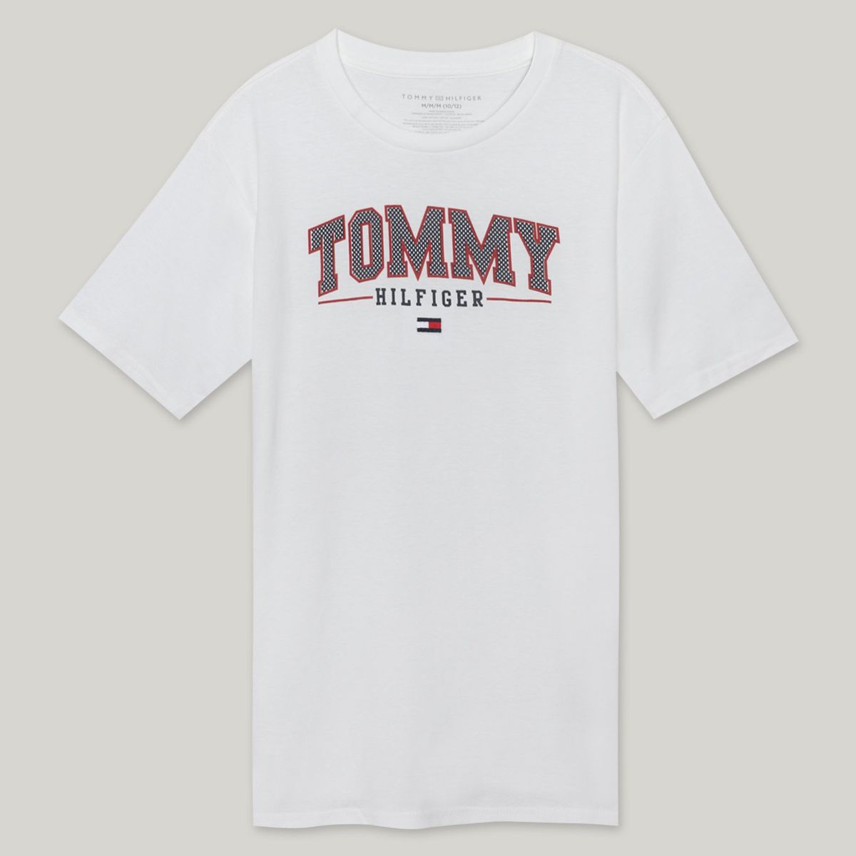 TOMMY HILFIGER - Polera Niño Con Logo Blanco Tommy Hilfiger