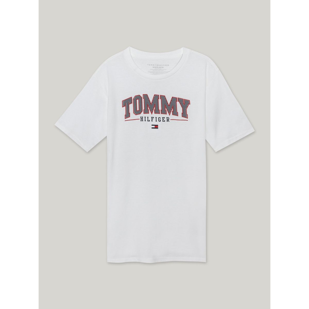 TOMMY HILFIGER - Polera Niño Con Logo Blanco Tommy Hilfiger