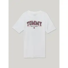 TOMMY HILFIGER - Polera Niño Con Logo Blanco