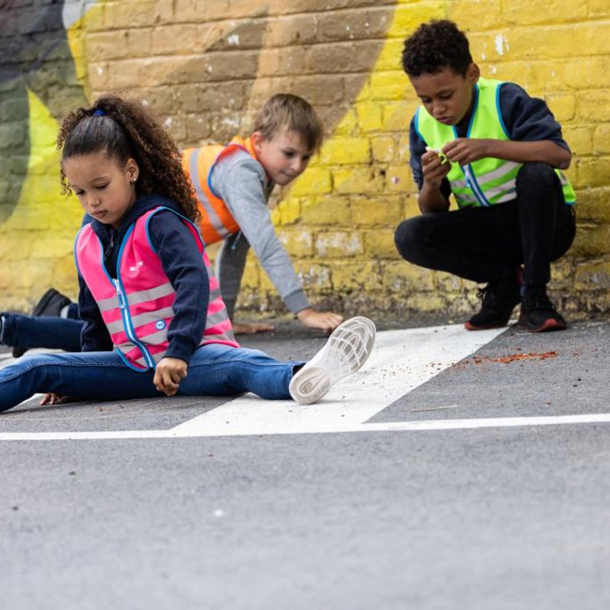 WOWOW - Chaleco Reflectante para Niños FUN (Rosado) - L