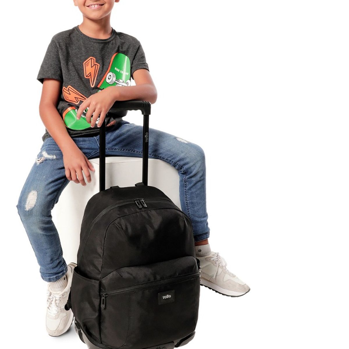 TOTTO - Mochila Urbana Notebook Escolar Ruedas Totto Classic Trik