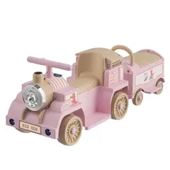 ELEONOR - Auto Eléctrico Tren Tira Vapor Control Luces Niños - Rosa