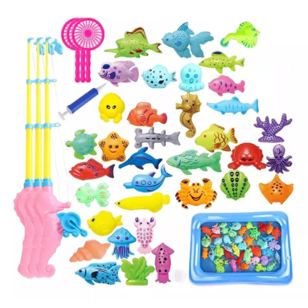 GENERICO - Pesca Piscina Juego 52 Piezas Regalo Niños