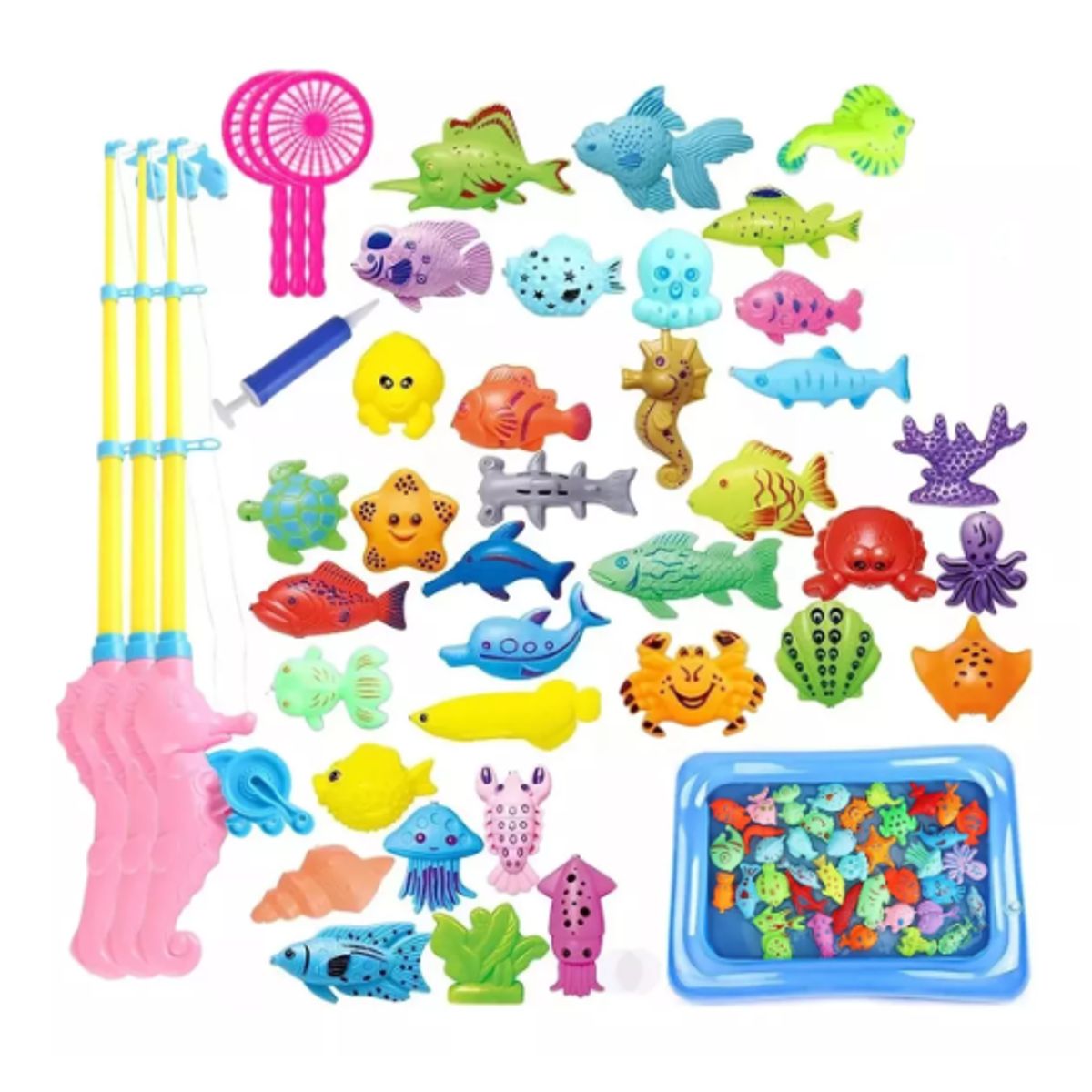 GENERICO - Pesca Piscina Juego 52 Piezas Regalo Niños