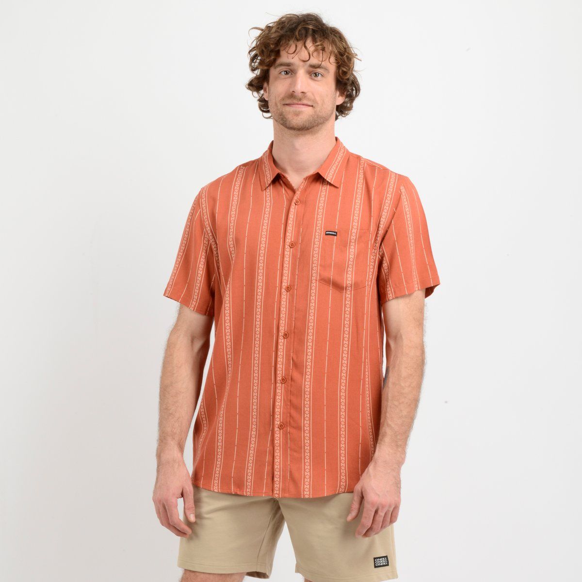 O'NEILL - CAMISA MANGA CORTA OASIS  NARANJO