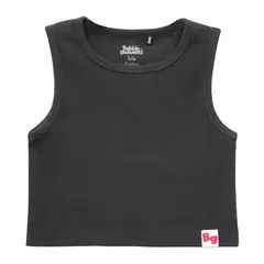 BUBBLE GUMMERS - Polera Manga Corta Niña Bubblegummers Erica Negro Teens
