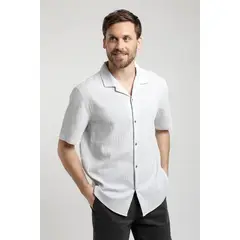 FROENS - Camisa Manga Corta Hombre Manly