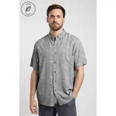FROENS - Camisa Manga Corta Hombre Flores