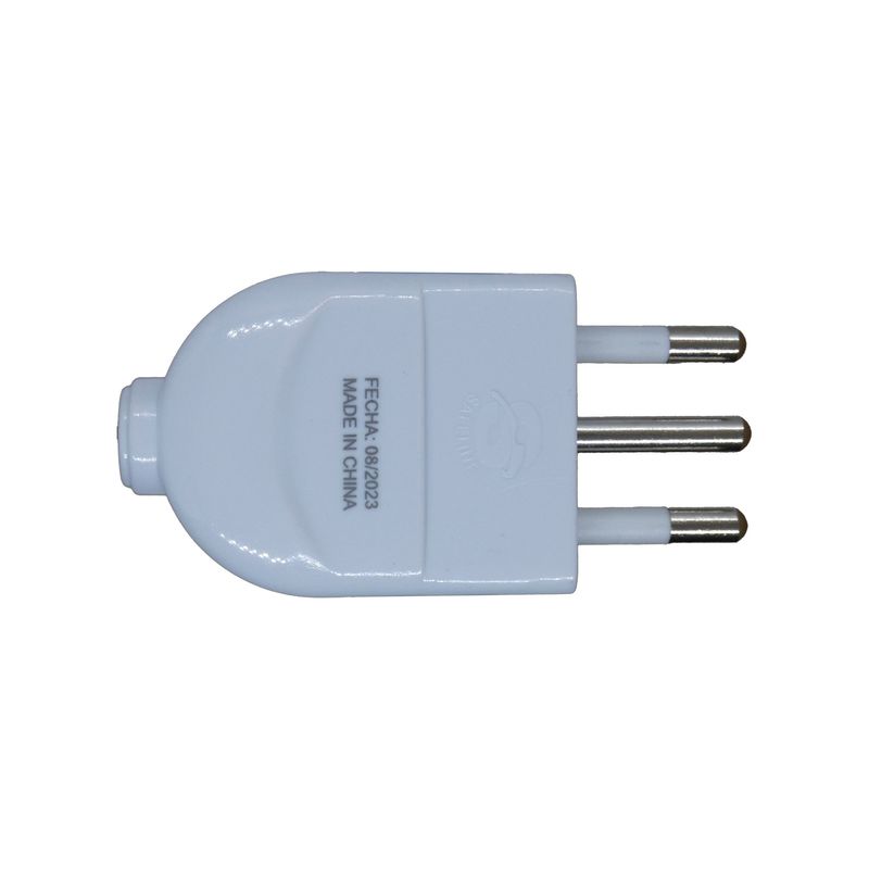 MACROTEL - Enchufe Macho Blanco Macrotel - 1500w - Sello Sec