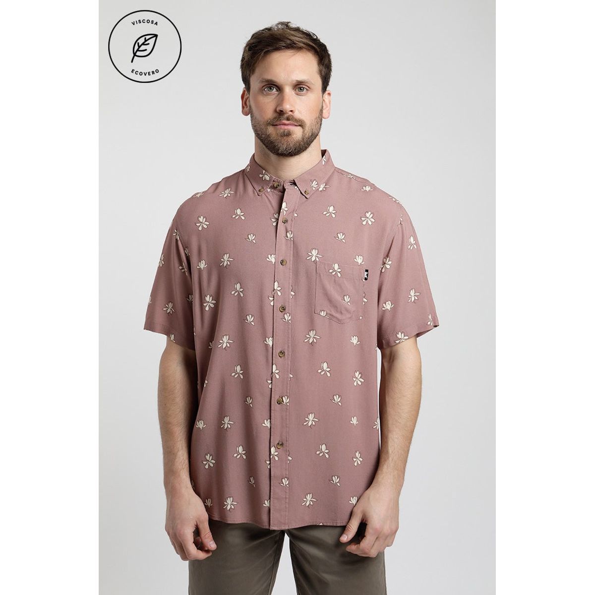 FROENS - Camisa Manga Corta Hombre Magnolia Froens