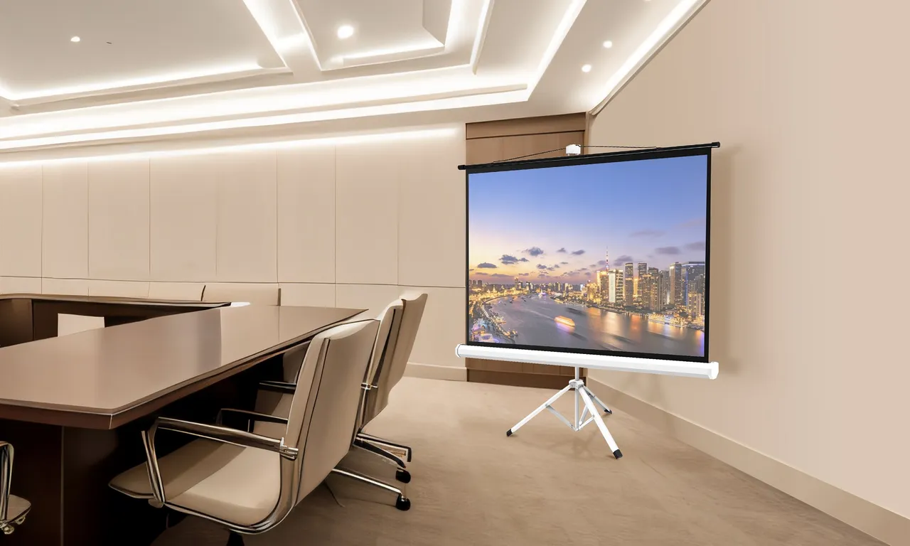 BRASFORMA Pantalla de Proyector Con Tripode 203cm X 152cm 100"