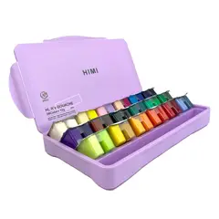 HIMI - SET GOUACHE 36 COLORES / 12GR ESTUCHE MORADO