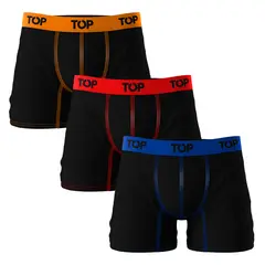 TOP - Pack 3 Bóxer Medio Liso Microfibra C11