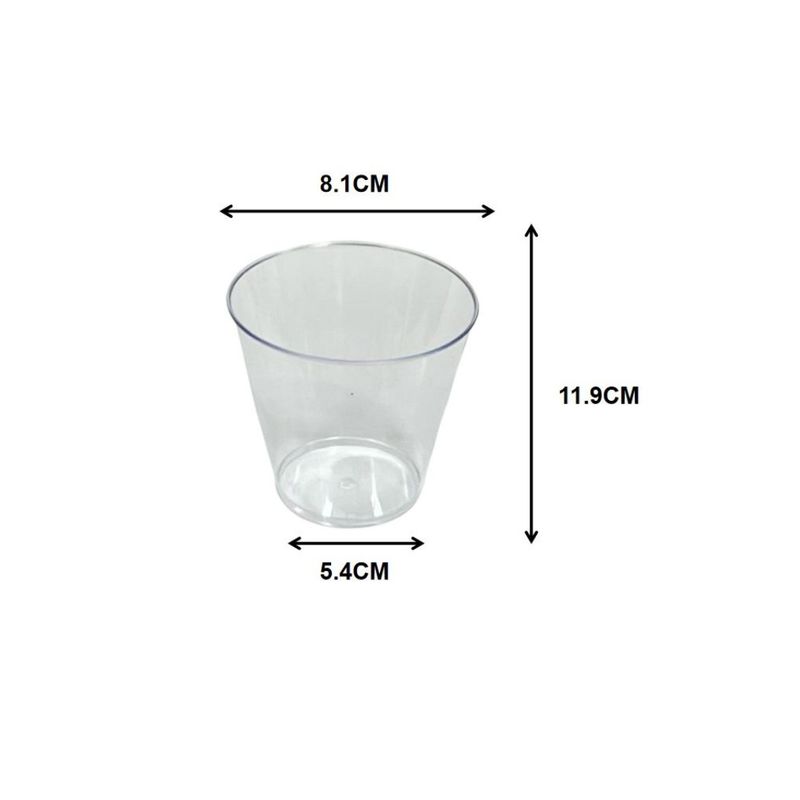 GENERICO - VASOS ACRILICO 8 CM X 11 CM X 5 CM