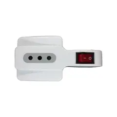 MACROTEL - Enchufe Adaptador Triple Con Switch - Sello Sec