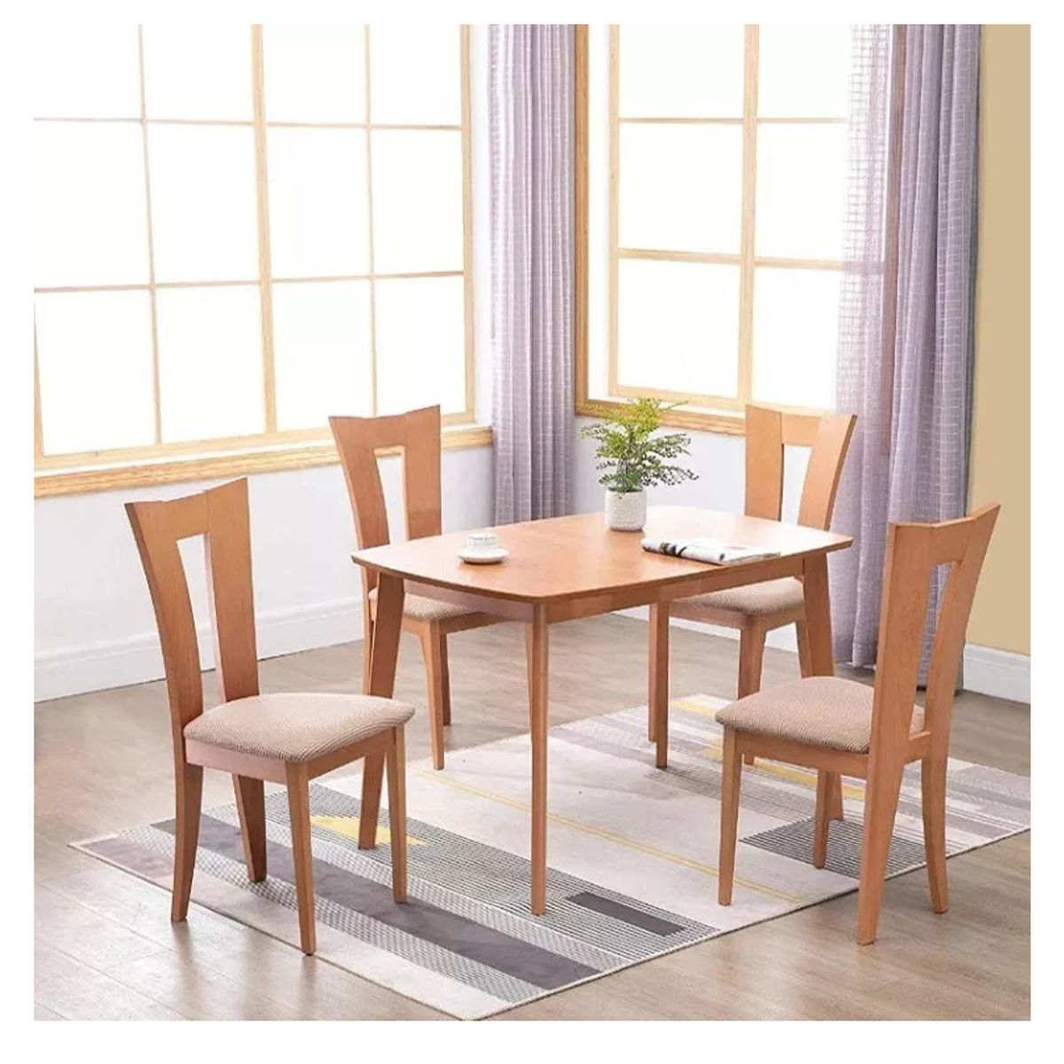 GENERICO - Set De 6 Funda De Asiento Para Silla De Comedor A1