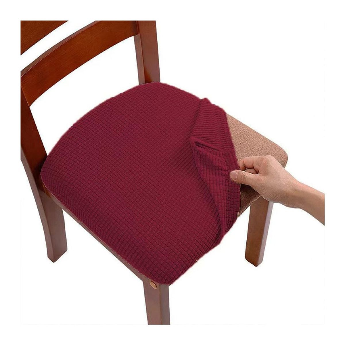 GENERICO - Set De 6 Funda De Asiento Para Silla De Comedor A2