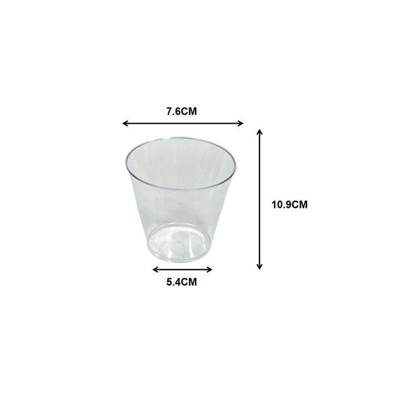 GENERICO - VASOS ACRILICOS 7 CM X 10 CM X 5 CM