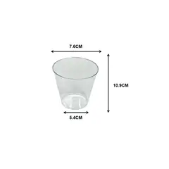 GENERICO - VASOS ACRILICOS 7 CM X 10 CM X 5 CM