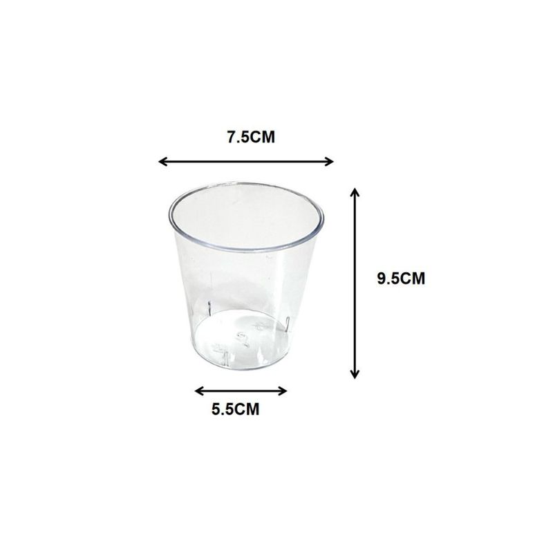 GENERICO - VASOS ACRILICOS 7 CM X 9 CM X 5 CM