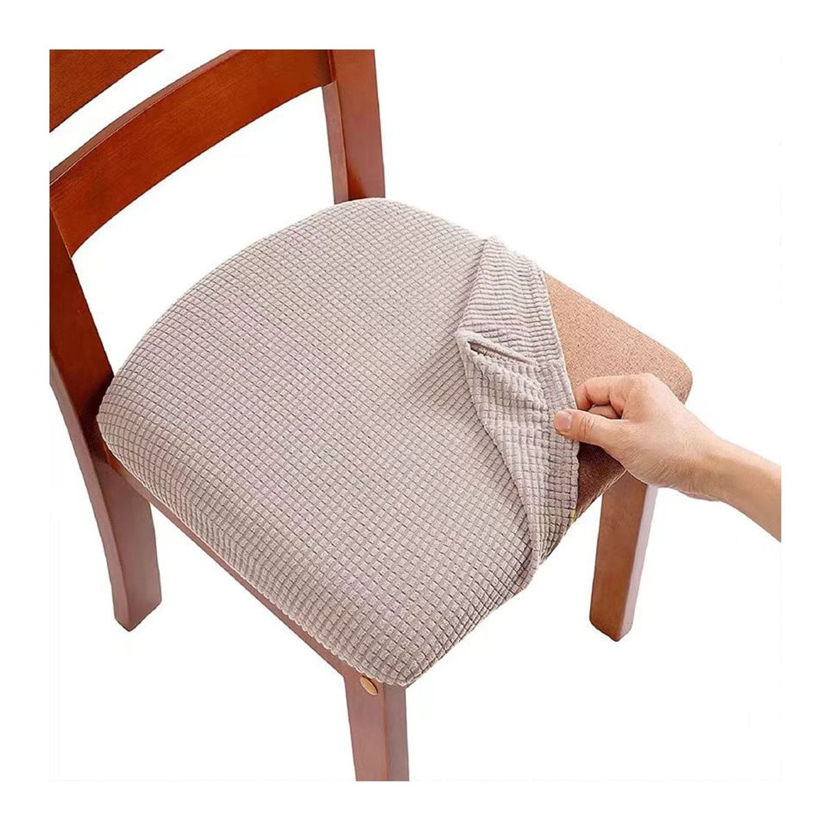 GENERICO - Set De 6 Funda De Asiento Para Silla De Comedor A4