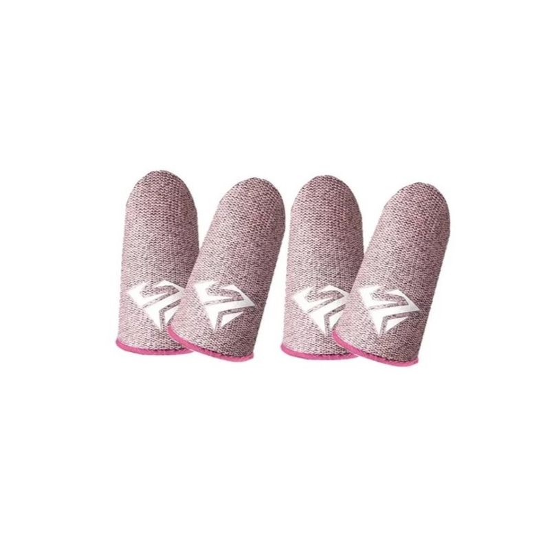GENERICO - Pack 4 Dedales Gamer Fundas Para Dedos Juegos Pugb Cod Freefire Rosado