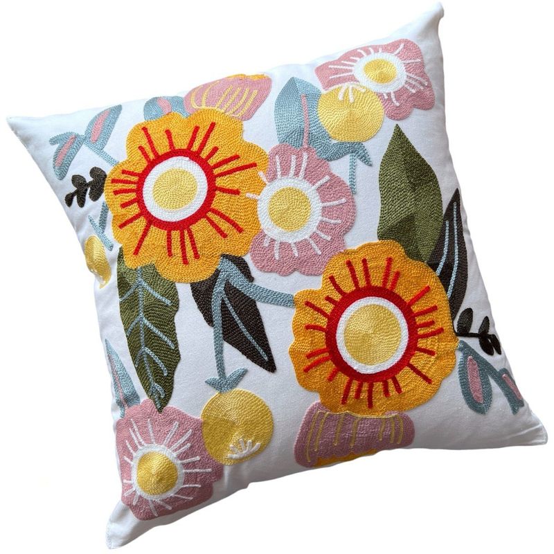 MANDIRHOME - Funda de Cojín Bordada Energía 45x45cms